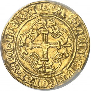 Charles VII (1422-1461). Écu d’or au briquet, 1er type ND (1437-1438), Dijon.