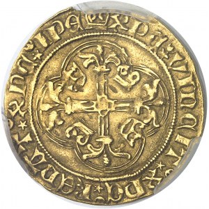 Charles VII (1422-1461). Écu d’or au briquet, 1er type ND (1437-1438), Dijon.
