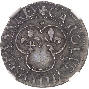 Charles IX (1560-1574). Essai du denier tournois ND (avant 1569), Lyon.
