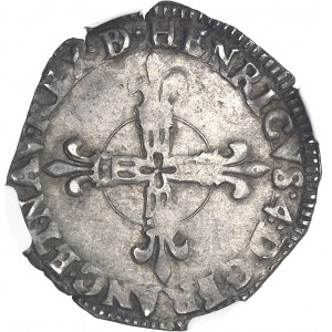 Henri IV (1589-1610). Huitième d’écu de Béarn 1603, Morlaàs.