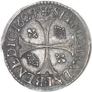 Louis XIII (1610-1643). Douzain d’argent au moulin 1624, A, Paris.