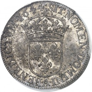 Louis XIV (1643-1715). Demi-écu à la mèche courte 1644, A, Paris (point).