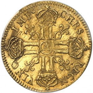 Louis XIV (1643-1715). Louis d’or à la tête virile 1681, A, Paris.