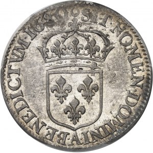 Louis XIV (1643-1715). Demi-écu à la cravate, 2e émission par François Warin 1680, A, Paris.