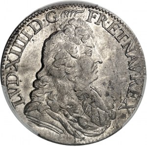 Louis XIV (1643-1715). Demi-écu au jabot ou à la cravate, 2e type 1683, A, Paris.