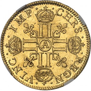 Louis XIII (1610-1643). Louis d’or à la mèche longue 1641, A, Paris.