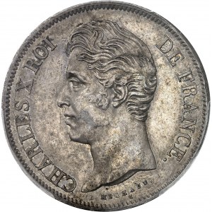 Charles X (1824-1830). 5 francs, tranche en relief 1830, A, Paris.