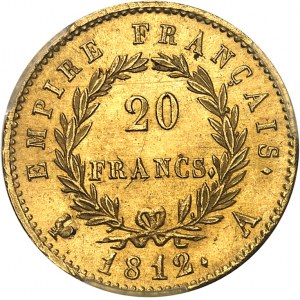 Premier Empire / Napoléon Ier (1804-1814). 20 francs Empire 1812, A, Paris.