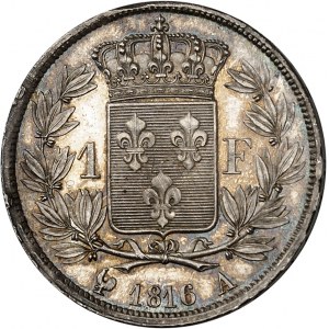 Louis XVIII (1814-1824). 1 franc Louis XVIII 1816, A, Paris.