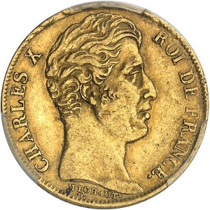 Karel X. (1824-1830). 20 franků 1826, Q, Perpignan.