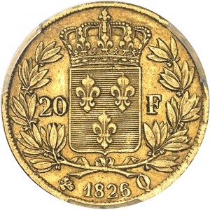 Karel X. (1824-1830). 20 franků 1826, Q, Perpignan.