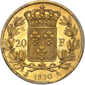 Charles X (1824-1830). 20 francs 1830, A, Paris.