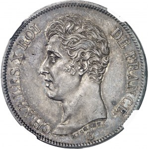 Charles X (1824-1830). 5 francs, 1er type 1824, A, Paris.