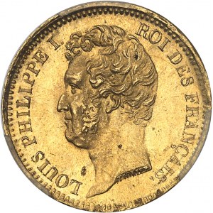 Ludvík Filip I. (1830-1848). 20 franků holá hlava, zapuštěný okraj 1831, A, Paříž.