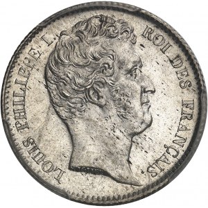 Louis-Philippe I (1830-1848). 1 franc bare head 1831, W, Lille.