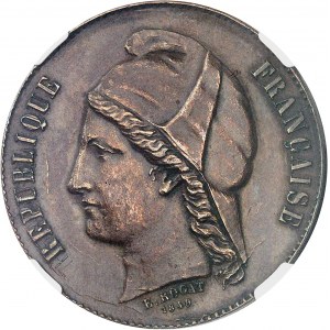 IIe République (1848-1852). Essai de 5 francs, hors concours par Rogat 1848-1849, Paris.