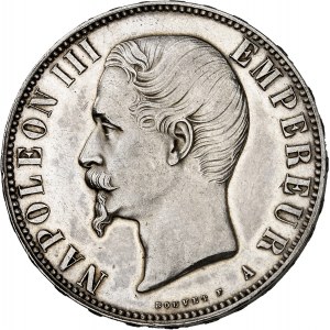Second Empire / Napoléon III (1852-1870). 5 francs tête nue 1859, A, Paris.