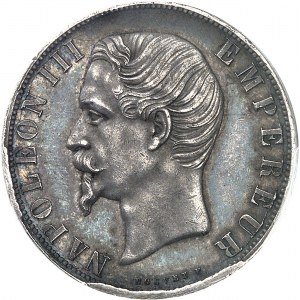 Second Empire / Napoléon III (1852-1870). Piéfort triple de 2 francs tête nue, Frappe spéciale (SP) 1856, Paris.