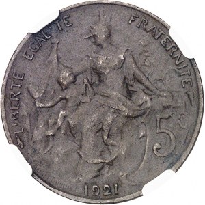 IIIe République (1870-1940). 5 centimes Daniel-Dupuis 1921, Paris.