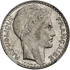 IIIe République (1870-1940). 10 francs Turin 1937, Paris.