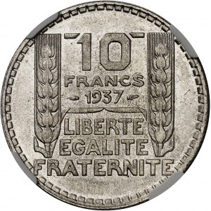 IIIe République (1870-1940). 10 francs Turin 1937, Paris.
