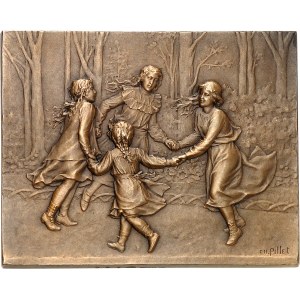 IIIe République (1870-1940). Médaille, la ronde d’enfants par Charles Pillet, SAMF n° 140 1903, Paris.