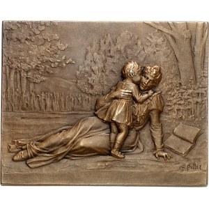 IIIe République (1870-1940). Médaille, la ronde d’enfants par Charles Pillet, SAMF n° 140 1903, Paris.