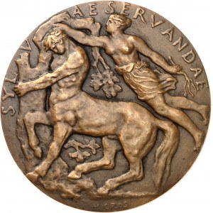 IIIe République (1870-1940). Médaille, Conservation des forêts par Henry Cros, SAMF n° 176 1904, Paris.