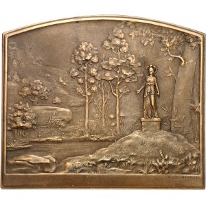 IIIe République (1870-1940). Médaille, l’Histoire enregistre les découvertes de l’Archéologie par Alphonse Lechevrel, SAMF n° 179 1904, Paris.