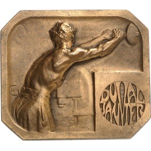 IIIe République (1870-1940). Médaille uniface, ateliers de monnayage Duval et Janvier, par A. L. M. Charpentier ND (c.1900), Paris (Janvier et Duval).