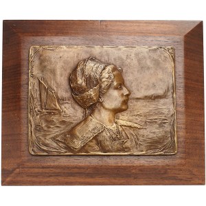 IIIe République (1870-1940). Fonte uniface (électrotype), Bretonne, par É. Dropsy ND, Paris.