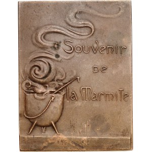Third Republic (1870-1940). Plaque, Amicitia, by R. Grégoire ND (1900), Paris.