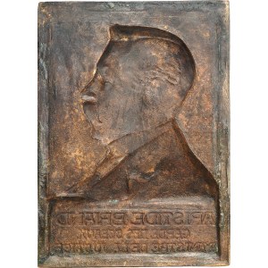 IIIe République (1870-1940). Fonte uniface, Aristide Briand Garde des Sceaux, par H. Nocq 1908, Paris.
