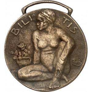 IIIe République (1870-1940). Bookmark medal, Bilitis, by A. Pommier, #84 ND (c.1925), Paris.