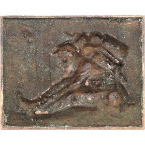 IIIe République (1870-1940). Plaquette uniface (électrotype), En manœuvres, par P. Roger-Bloche ND (c.1905), Paris.