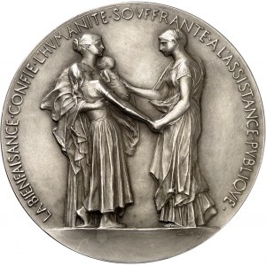 IIIe République (1870-1940). Médaille, l’Assistance publique française, par O. Roty ND (1899), Paris.