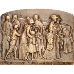 IIIe République (1870-1940). Médaille, construction du métropolitain municipal de Paris, par F. de Vernon 1912, Paris.