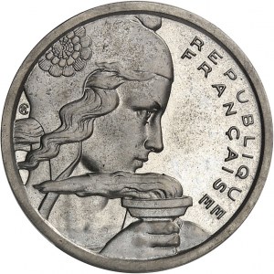 IVe République (1947-1958). Essai-piéfort de 100 francs Cochet, tranche lisse, Frappe spéciale (SP) 1954, Paris.