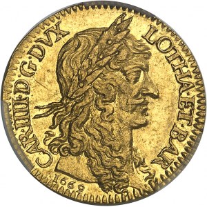 Lorraine (duché de), Charles IV (1625-1675). Charles d’Or 1669, Nancy.