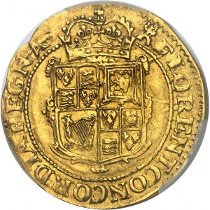 Charles Ier (1625-1649). Unité d’or valant 20 shillings ND (1627-1628), Tour de Londres.