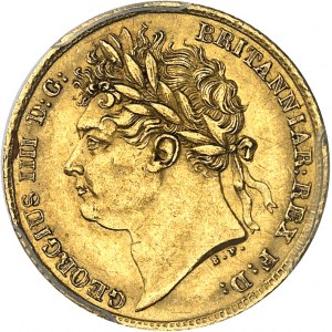 Georges IV (1820-1830). Demi-souverain 1825, Londres.