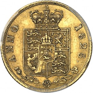 Georges IV (1820-1830). Demi-souverain 1825, Londres.