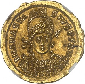 Ostrogoths, Theodoric (493-526). Solidus in the name of Anastasius ND (492-518), Rome ?