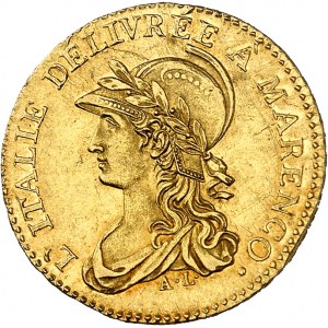 Gaule subalpine (1800-1802). 20 francs Marengo An 9 (1801), Turin.