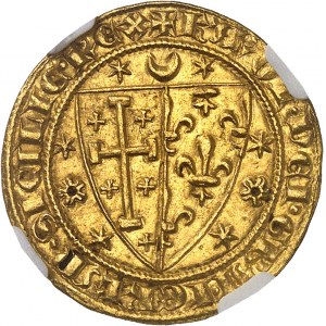Naples (royaume de), Charles Ier d’Anjou (1266-1285). Salut ou carlin d’Or ND (1278-1285), Naples.