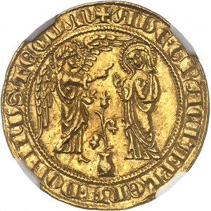 Naples (royaume de), Charles Ier d’Anjou (1266-1285). Salut ou carlin d’Or ND (1278-1285), Naples.