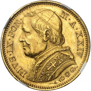 Vatican, Pius IX (1846-1878). 20 lire 1869 - Year XXIV, R, Rome.