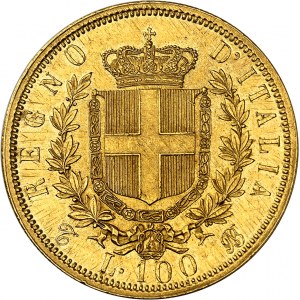 Victor-Emmanuel II (1861-1878). 100 lire 1864, T, Turin.