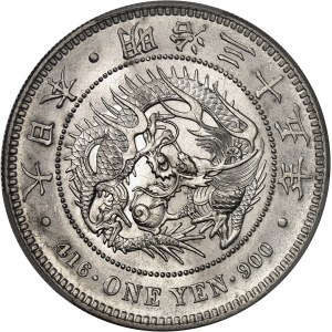 Mutsuhito ou Meiji (1867-1912). 1 yen An 35 (1902).