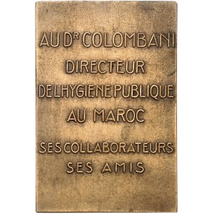 IIIe République (1870-1940). Médaille, le docteur Jules Colombani, par De Hérain 1934, Paris (Arthus-Bertrand).